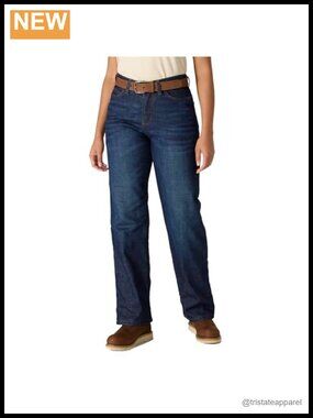 Carhartt Carpenter Lined Jean Stretch Denim Loose Fit Mid Rise Fleece Lined